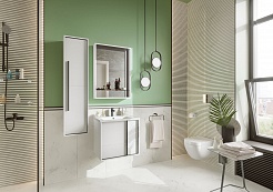 Акватон Мебель для ванной Ривьера 60 белая матовая – фотография-2